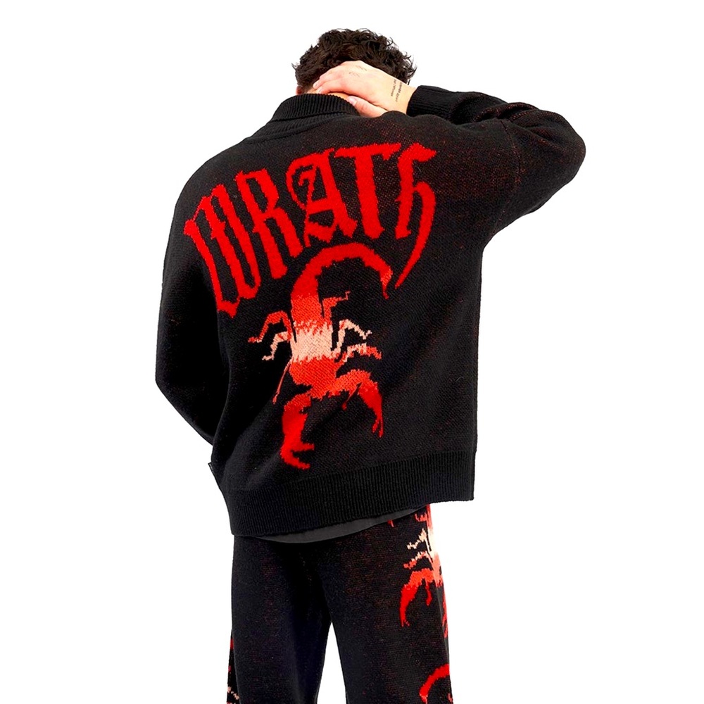 1 NWT SOLD OUT Size Medium Scorpion Wrath Knit Zip Up Jacket Spirit Jersey